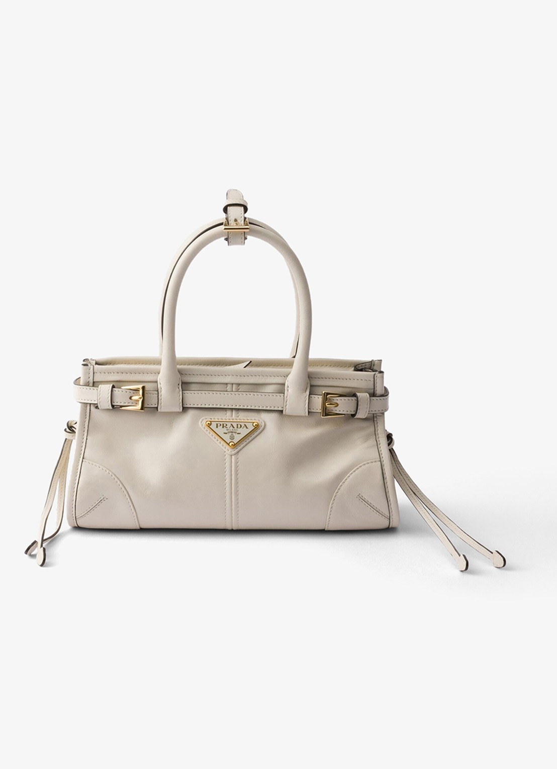 Prada Bonnie Mini handtas van kalfsleer - voorkant 5 wit