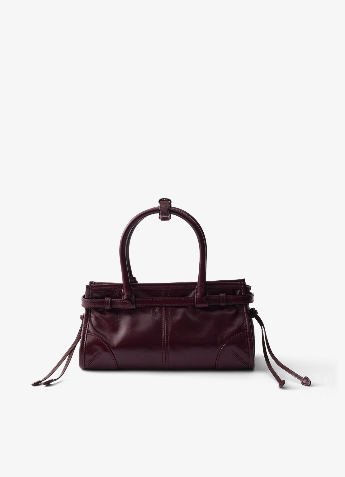 Prada Bonnie Mini handtas van kalfsleer - achterkant 4 bordeauxrood