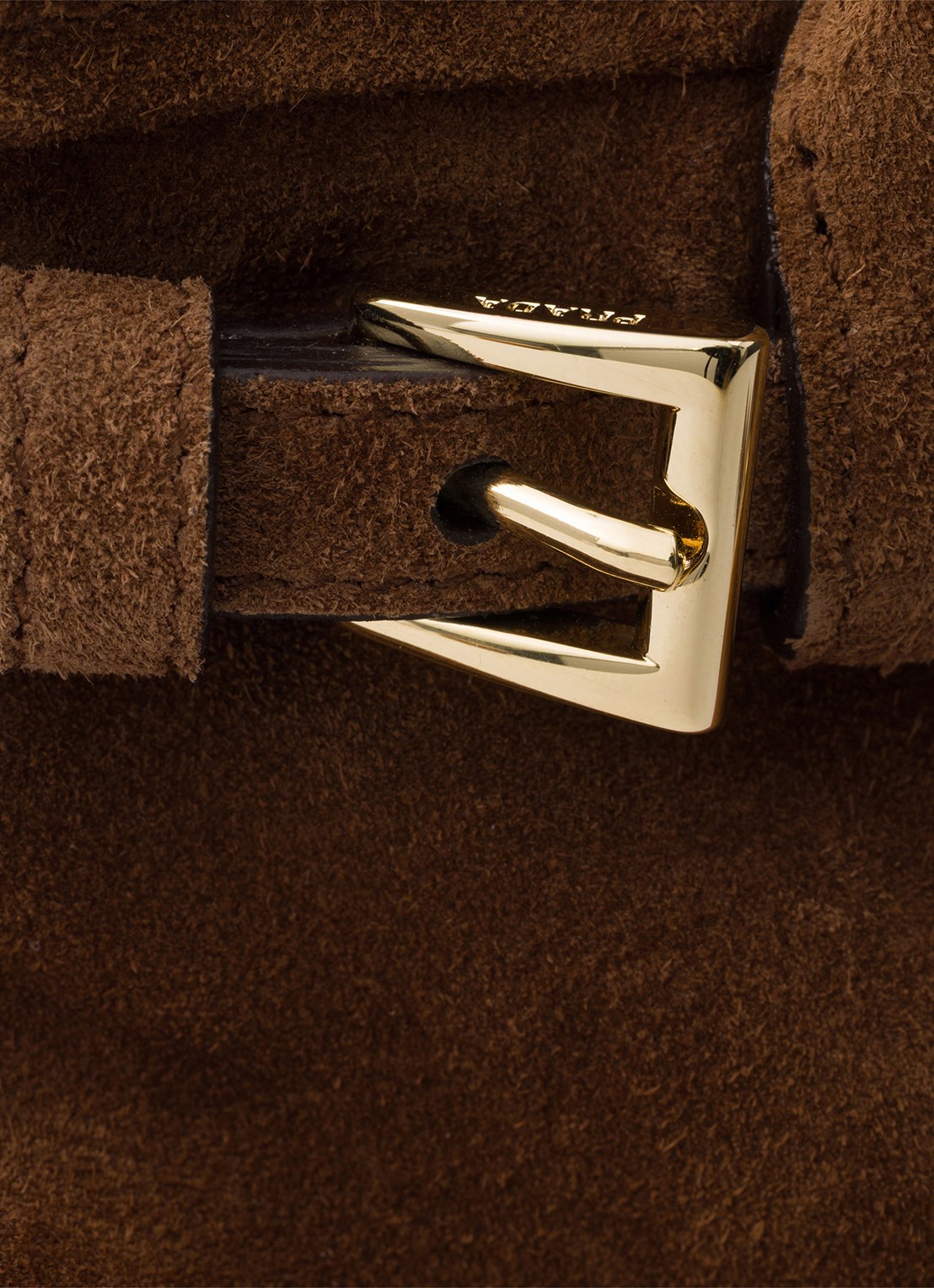 Prada Bonnie Mini handtas van kalfssuède - detail 3 bruin