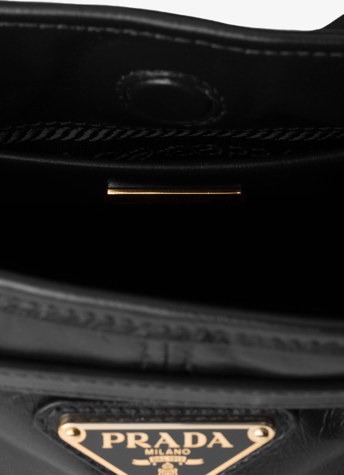 Prada Bonnie Mini schoudertas van kalfsleer - detail 2 zwart