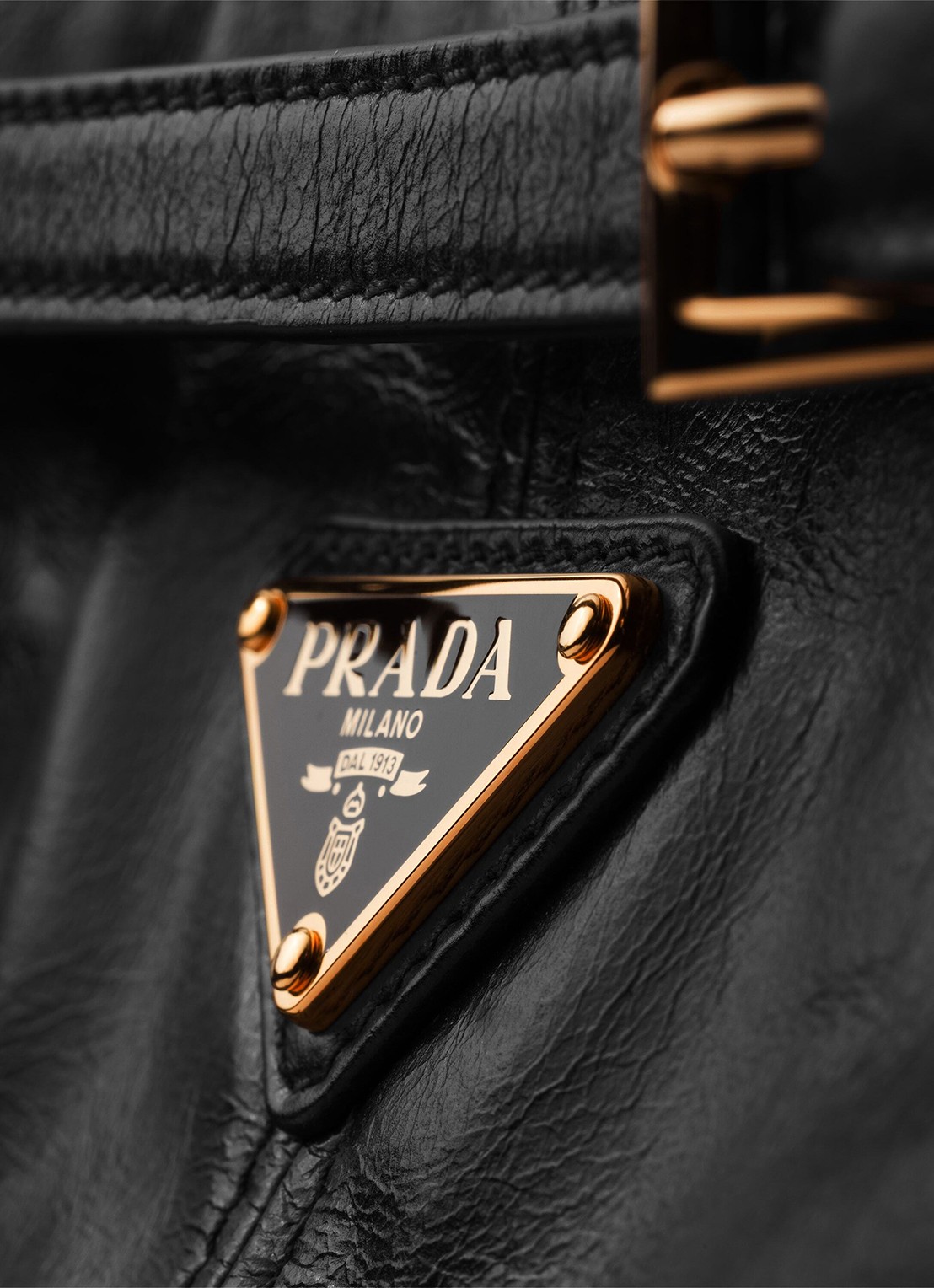 Prada Bonnie Mini schoudertas van kalfsleer - detail 3 zwart