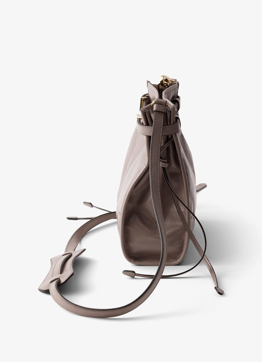 Prada Bonnie Mini schoudertas van kalfsleer - detail 4 taupe