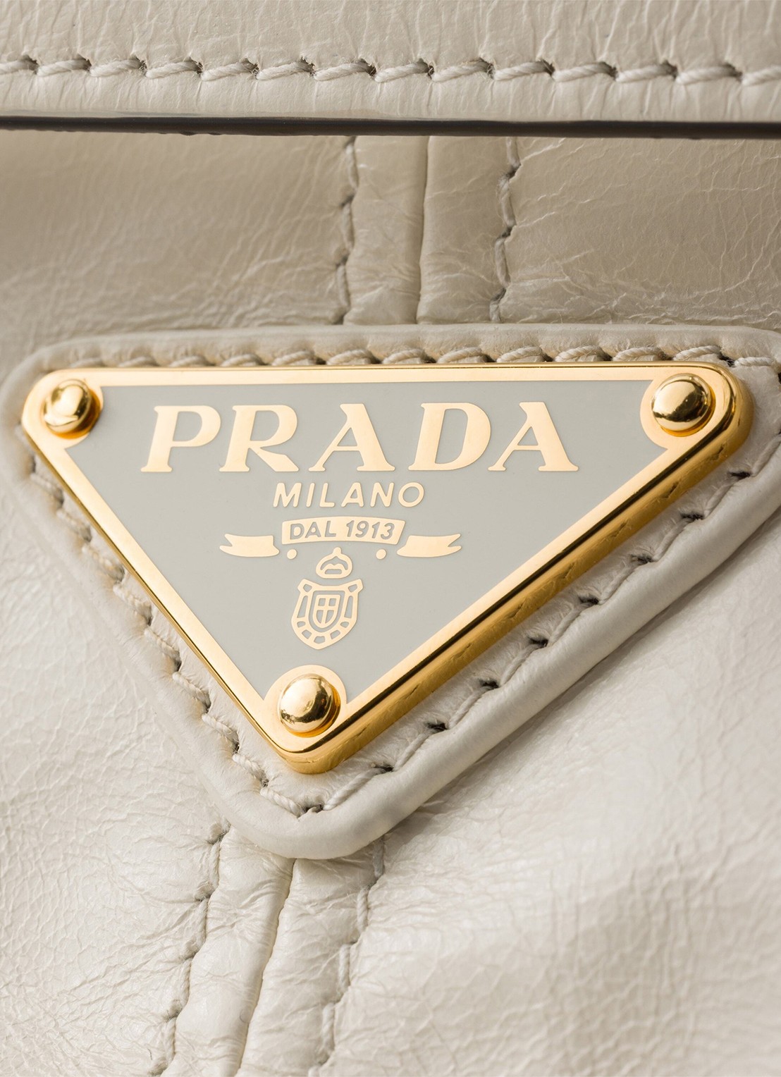 Prada Bonnie Mini schoudertas van kalfsleer - detail 3 wit