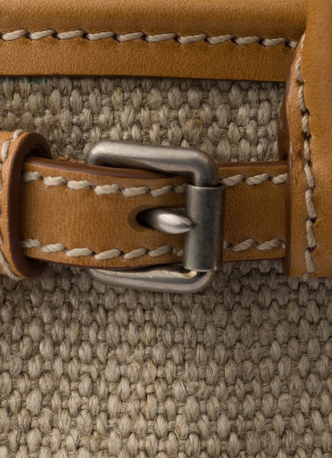 Prada Bonnie Small handtas met leren details - detail 2 zand