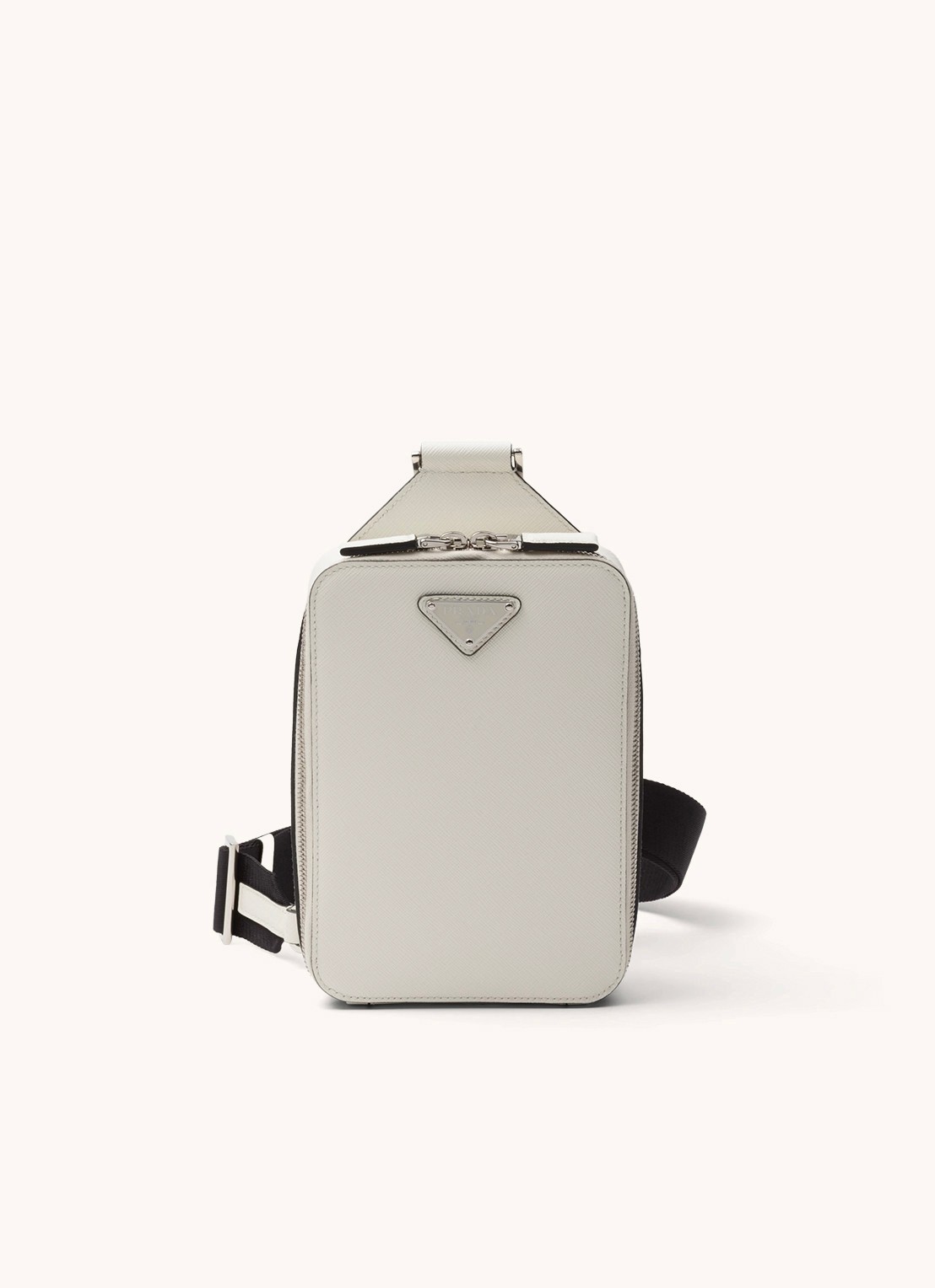 Prada Brique schoudertas van kalfsleer - voorkant 6 wit