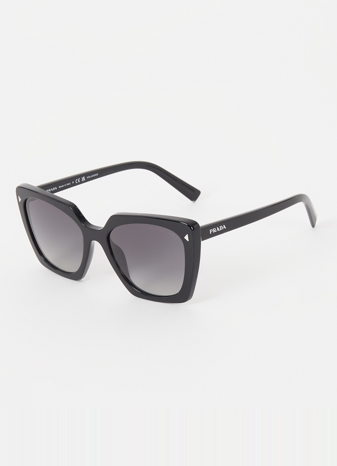 Prada Butterfly zonnebril gepolariseerd PR23ZS - voorkant 4 zwart
