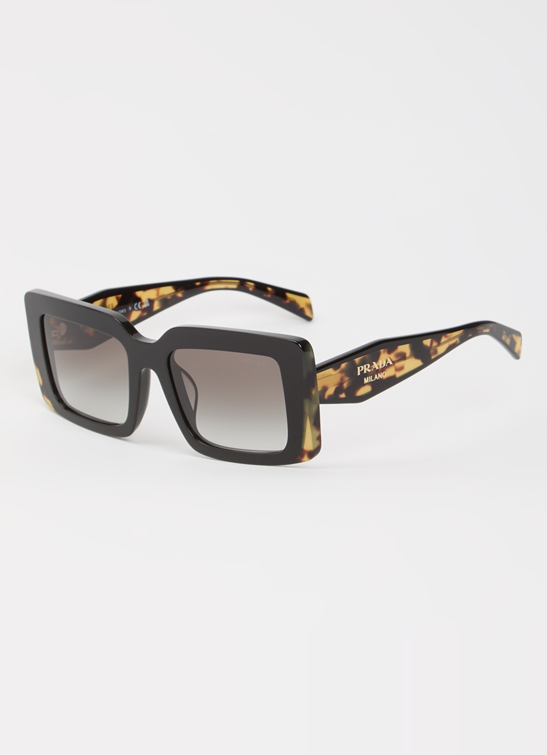 Prada Butterfly zonnebril PR D01SF - voorkant zwart