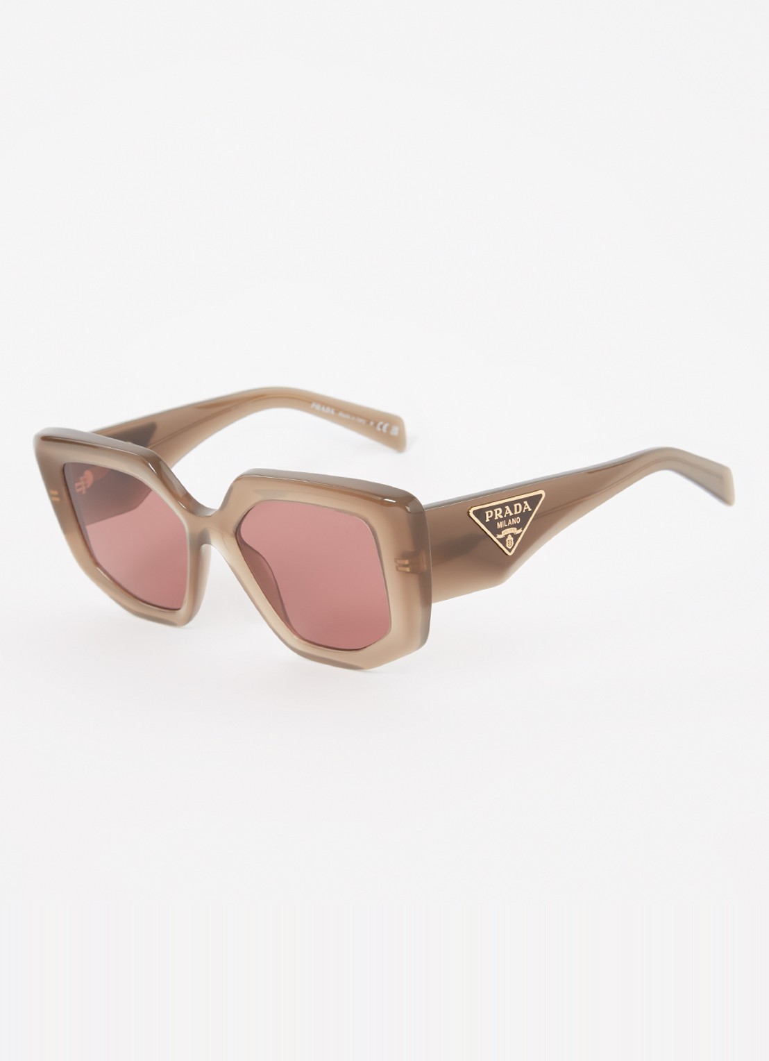 Prada Butterfly zonnebril PR14ZS  - voorkant lichtbruin
