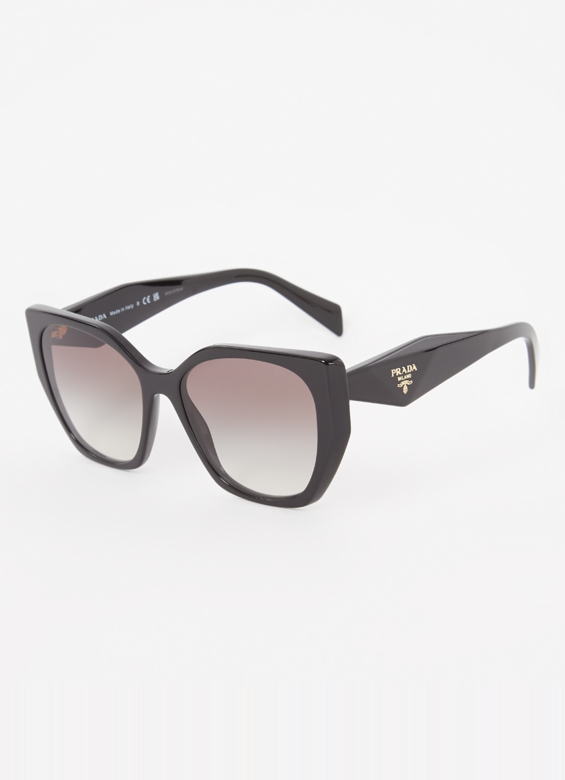 Prada Butterfly zonnebril PR19ZS  - voorkant zwart