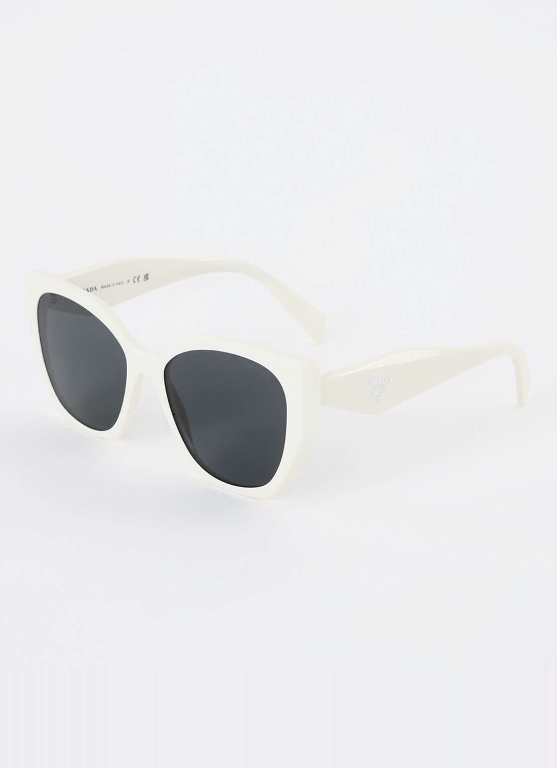 Prada Butterfly zonnebril PR19ZS - voorkant gebroken wit