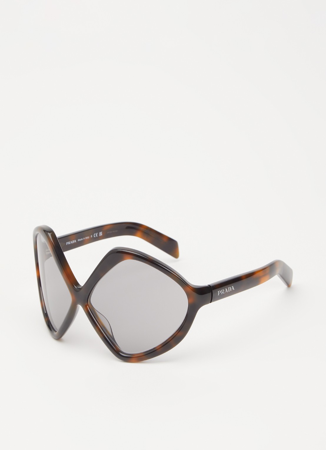 Prada Butterfly zonnebril PRB21S - voorkant donkerbruin