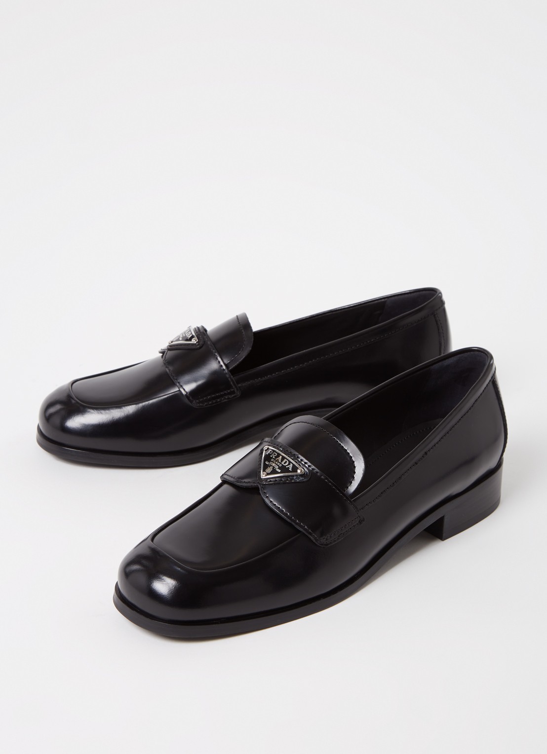 Prada Calzature Donna loafer van leer - detail 3 zwart