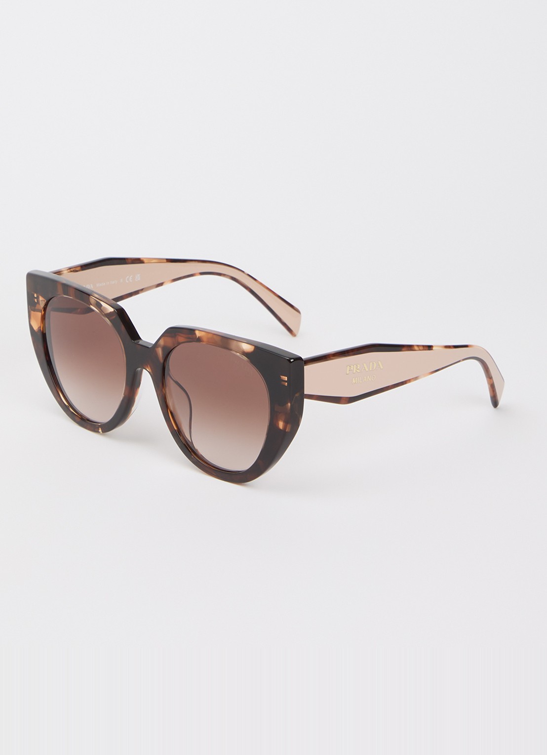Prada Cat eye zonnebril PR 14WSF - voorkant oudroze