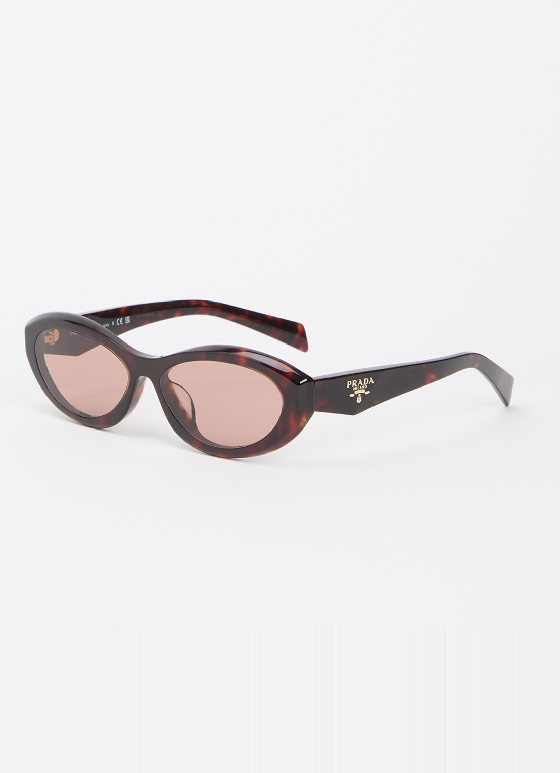 Prada Cat eye zonnebril PR 26SF - voorkant 4 kastanjebruin