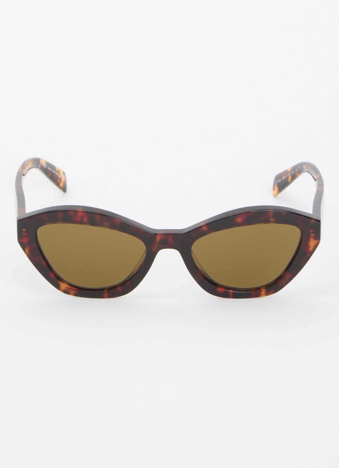Prada Cat eye zonnebril PR A02S - detail donkerbruin