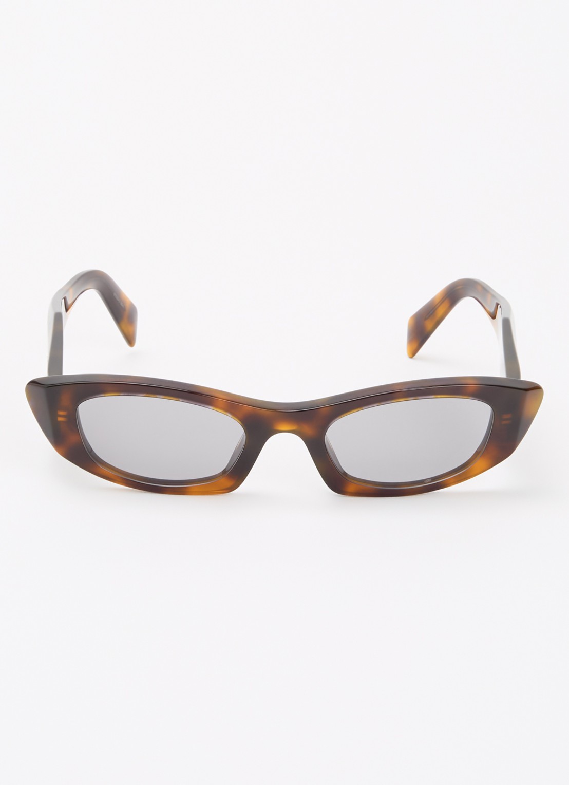 Prada Cat Eye zonnebril PR B16S - detail 2 donkerbruin