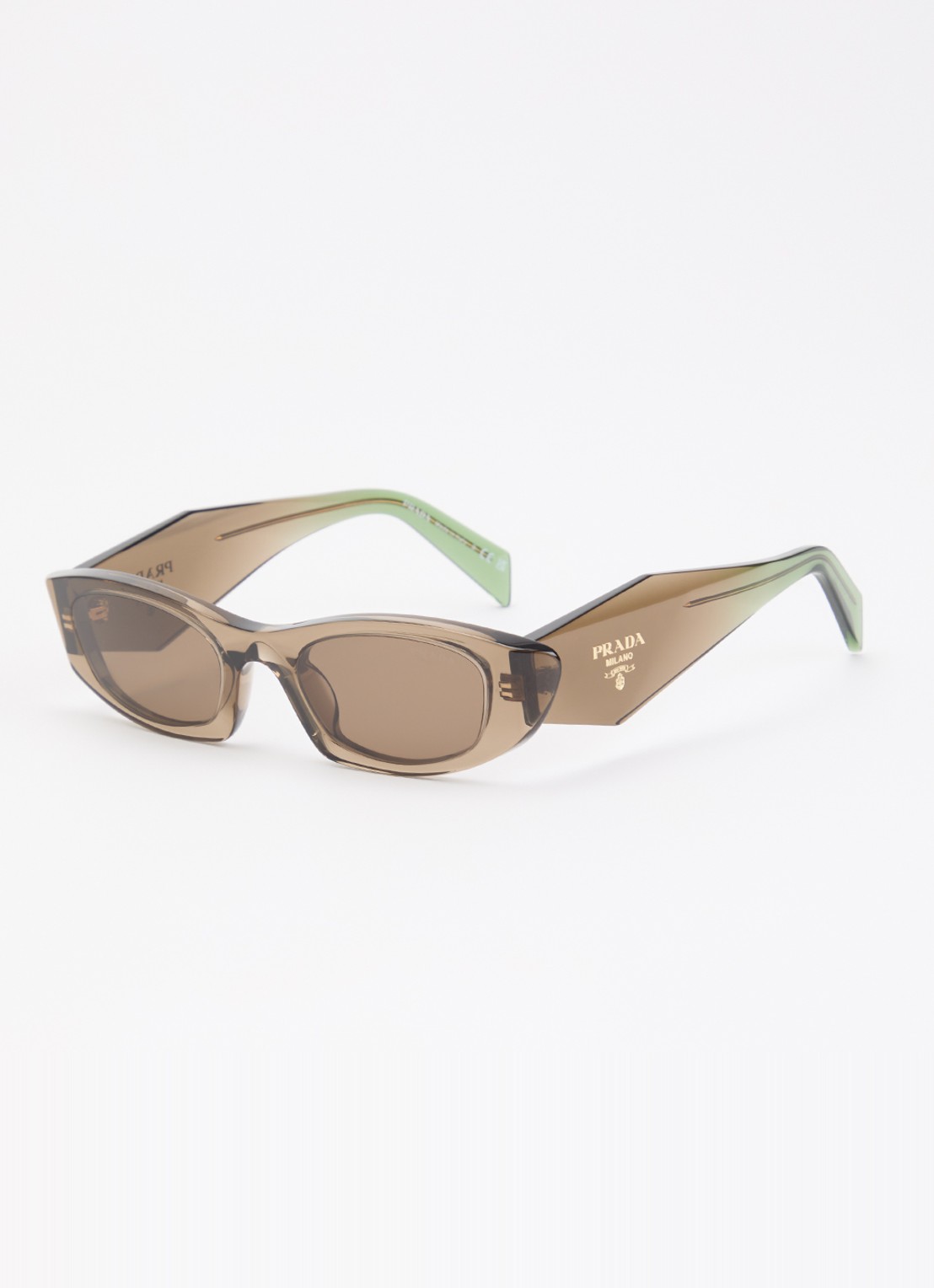 Prada Cat Eye zonnebril PR B16S - voorkant bruin