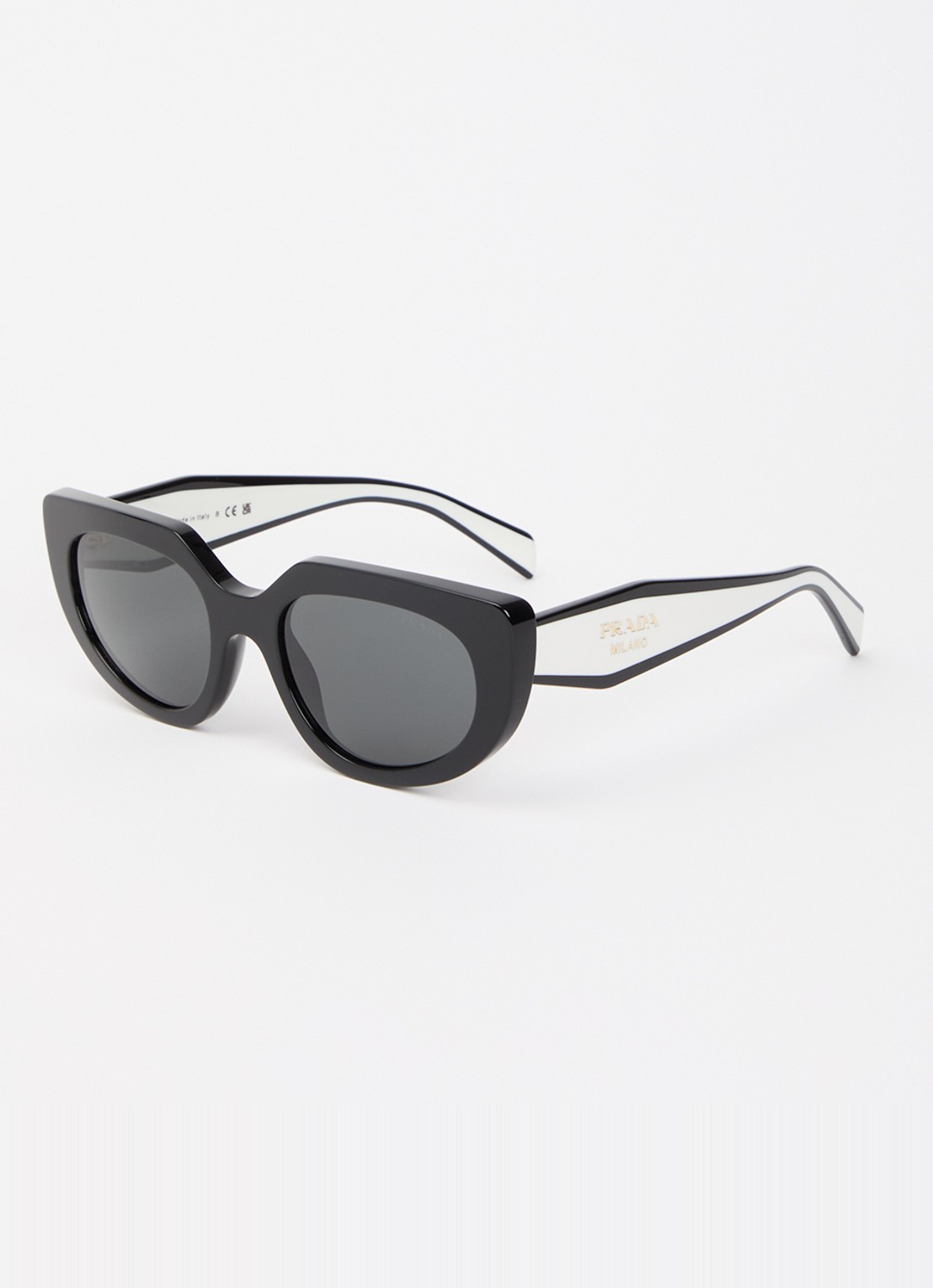 Prada Cat Eye zonnebril PR D02S - voorkant zwart