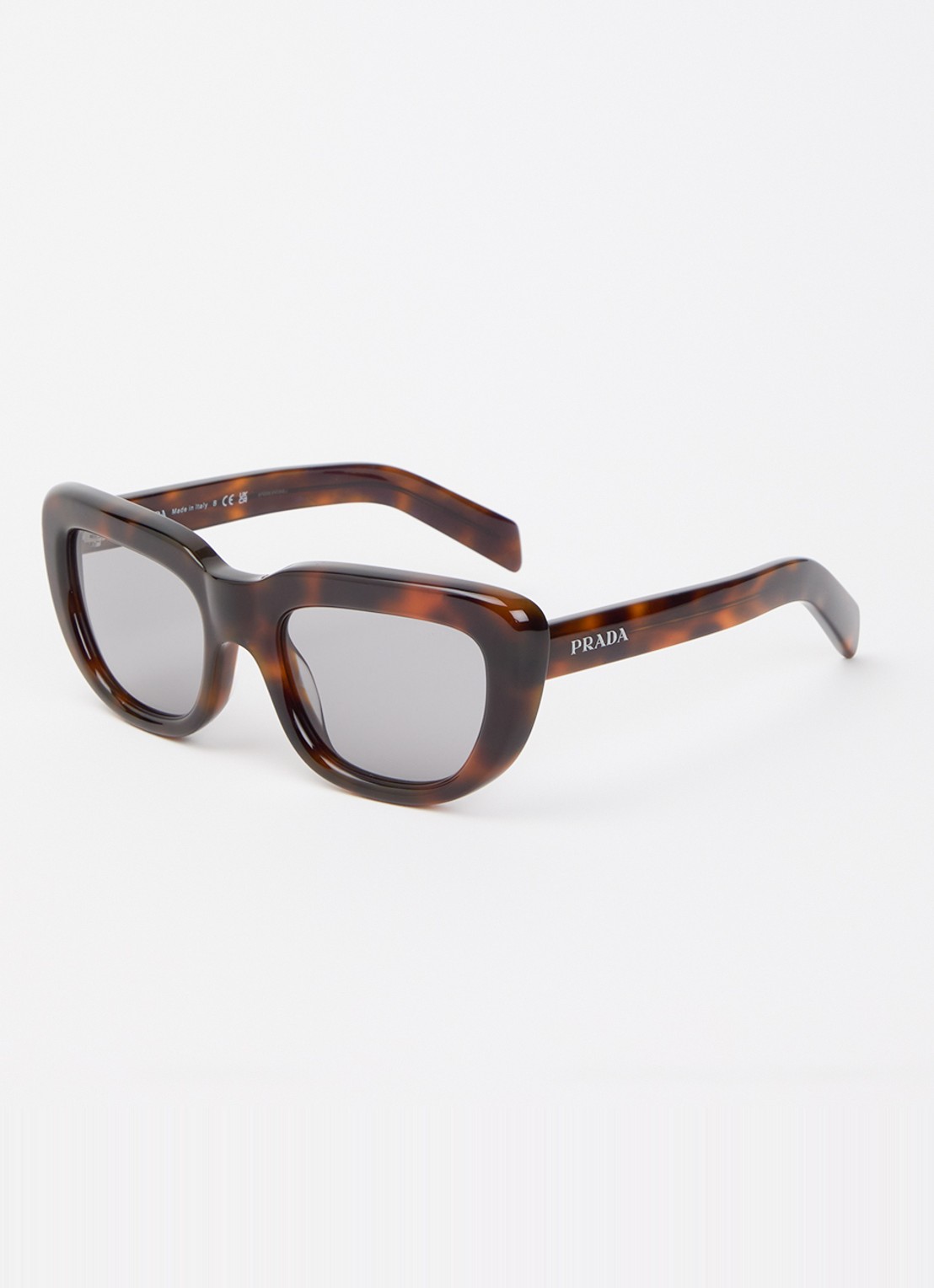 Prada Cat Eye zonnebril PR D07S - voorkant bruin