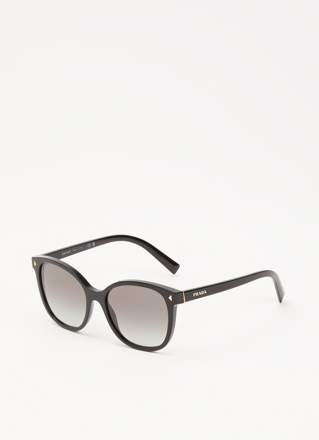 Prada Cat Eye zonnebril PR22ZS - voorkant zwart