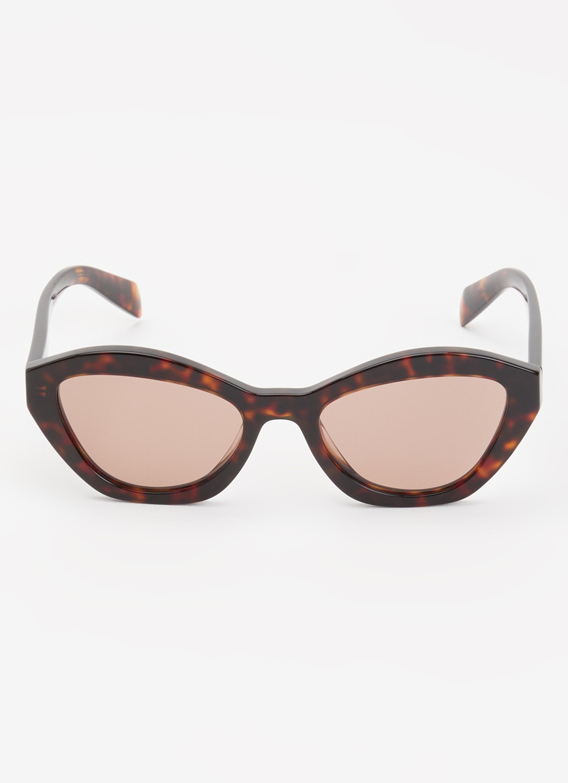 Prada Cat Eye zonnebril PRA02S - detail 2 donkerbruin