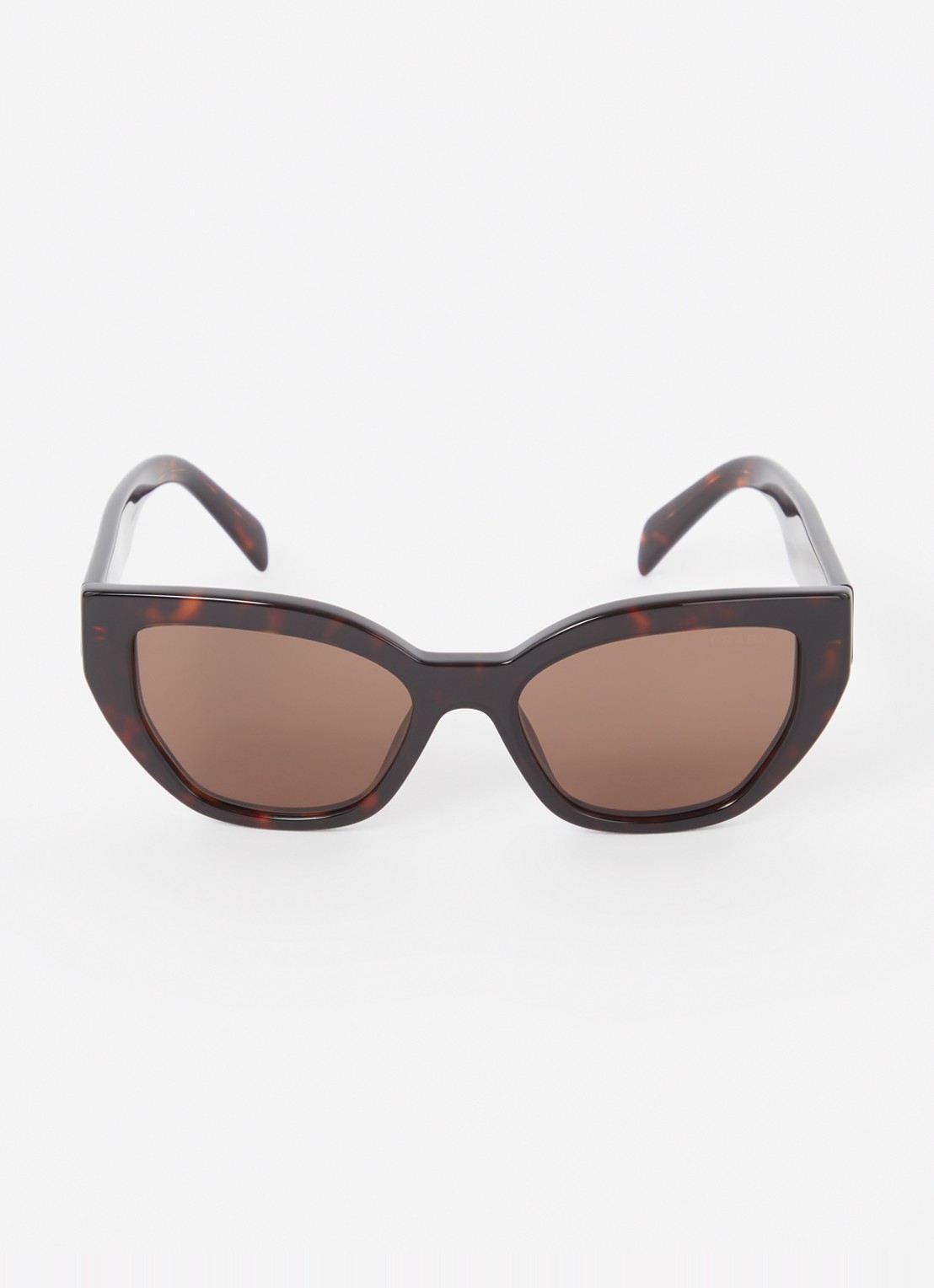 Prada Cat Eye zonnebril PRA09S  - detail 3 donkerbruin