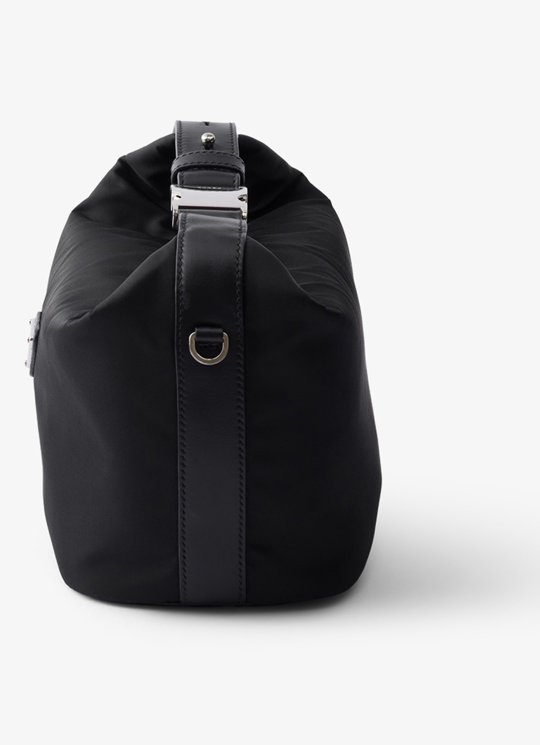 Prada Chérie Re-Nylon Mini handtas met leren details - detail 2 diepzwart