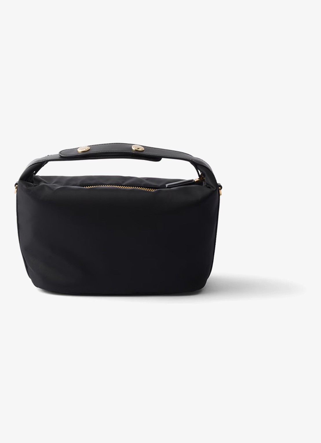 Prada Chérie Re-Nylon Mini handtas met leren details - achterkant 3 black