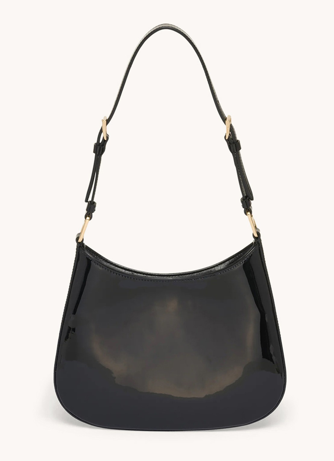 Prada Cleo schoudertas van lakleer - detail 4 zwart