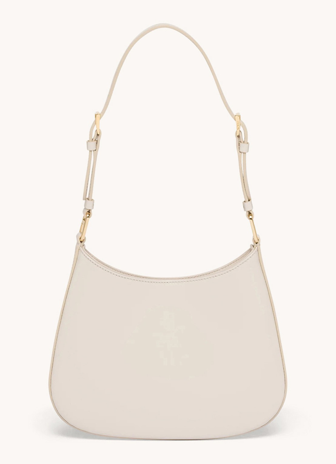 Prada Cleo schoudertas van lakleer - detail 4 creme