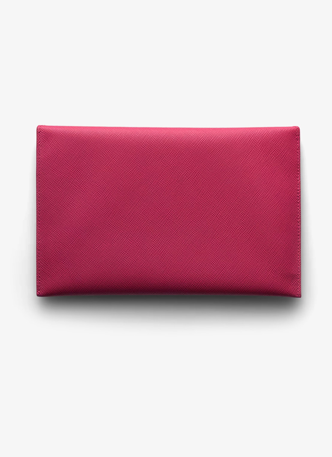 Prada Clutch van kalfsleer - achterkant 4 donkerroze