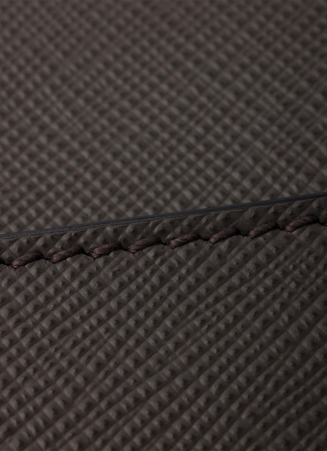 Prada Clutch van kalfsleer - detail 3 donkergrijs