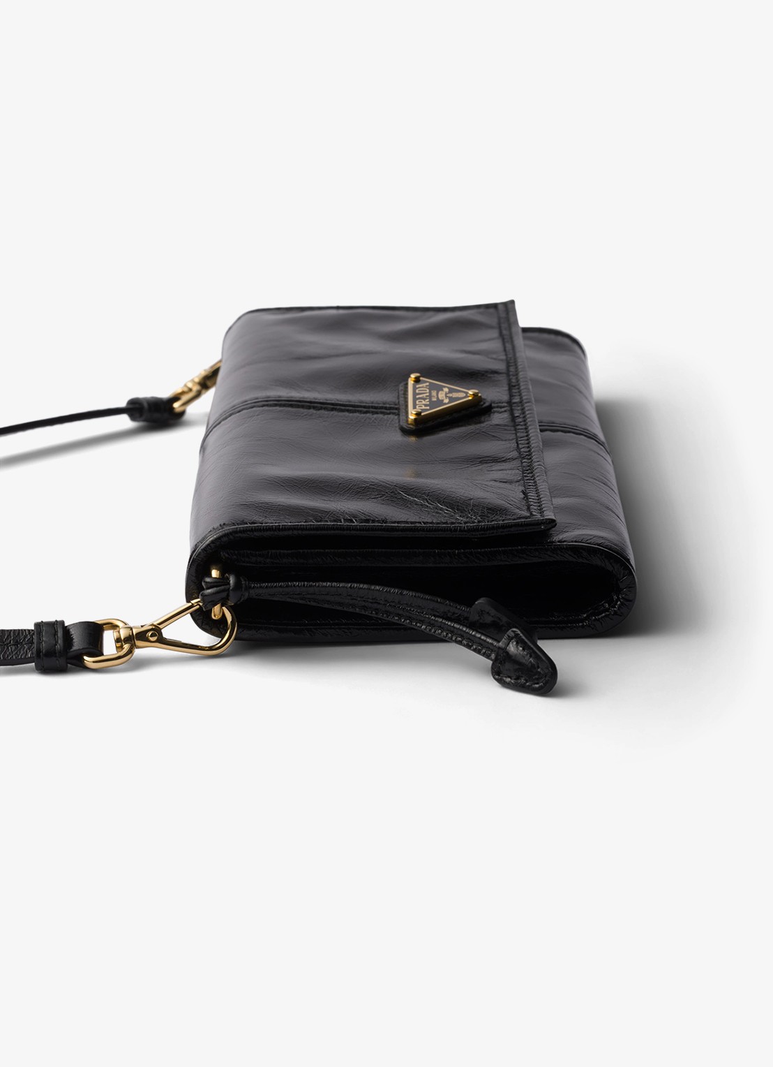 Prada Crossbodytas van kalfsleer - detail 2 zwart