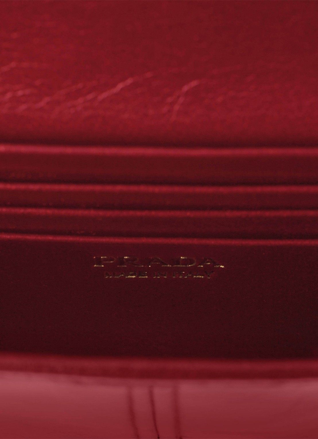 Prada Crossbodytas van kalfsleer - detail 4 rood