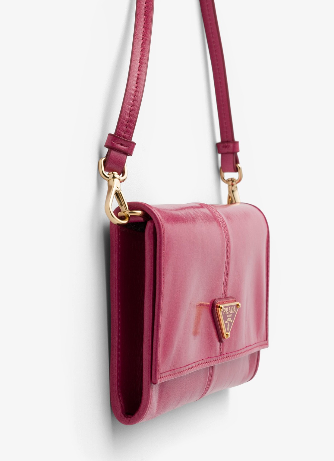 Prada Crossbodytas van kalfsleer - detail 3 roze