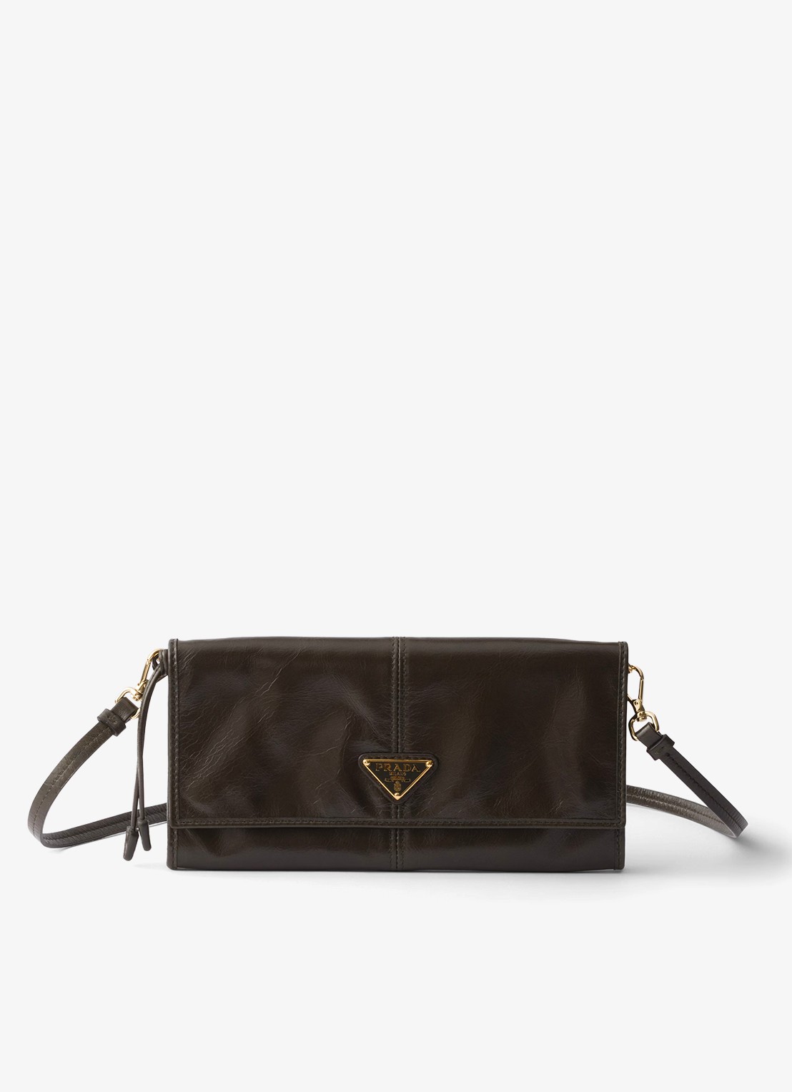 Prada Crossbodytas van kalfsleer - voorkant 4 groen