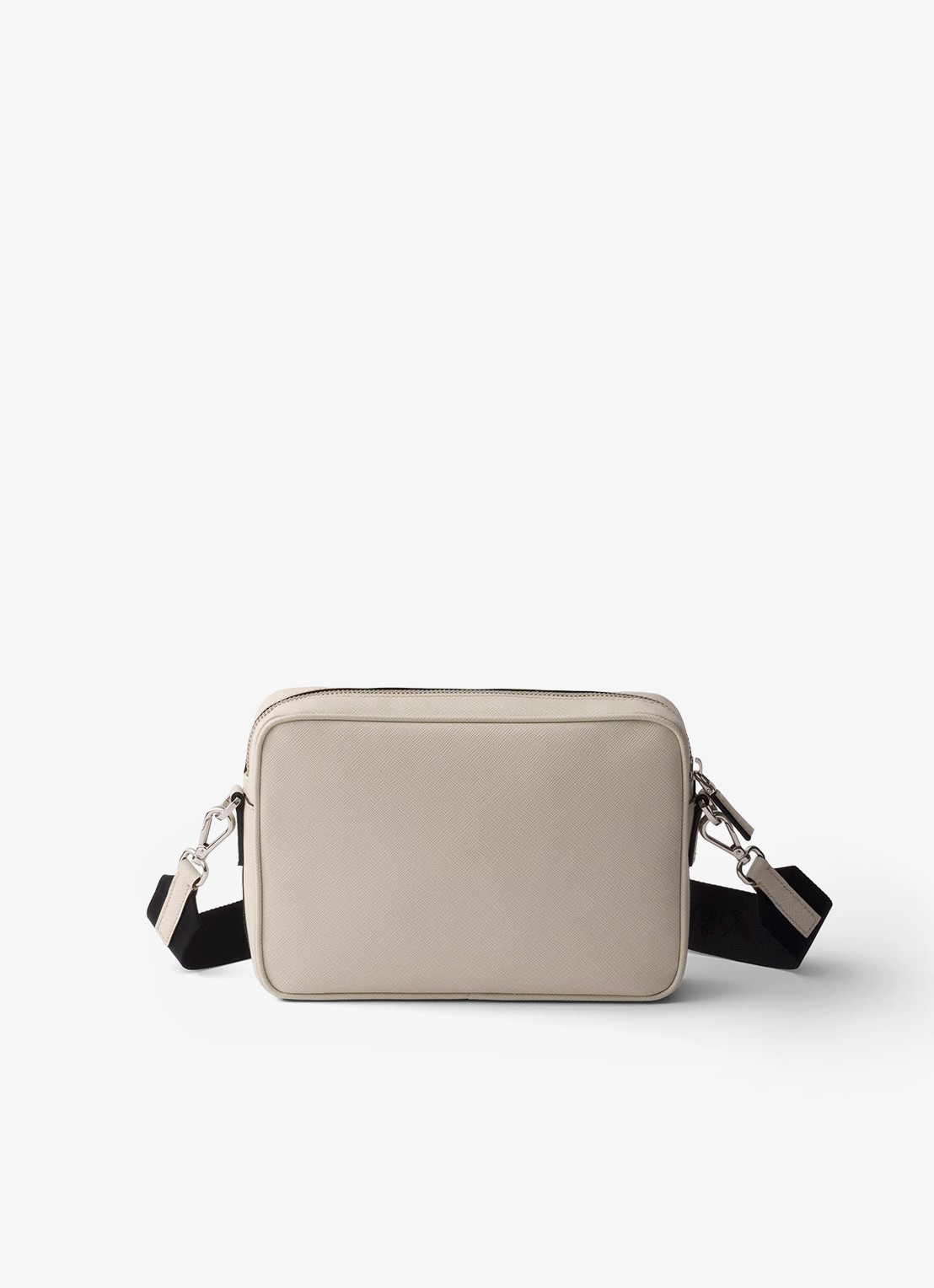 Prada Crossbodytas van kalfsleer - achterkant gebroken wit