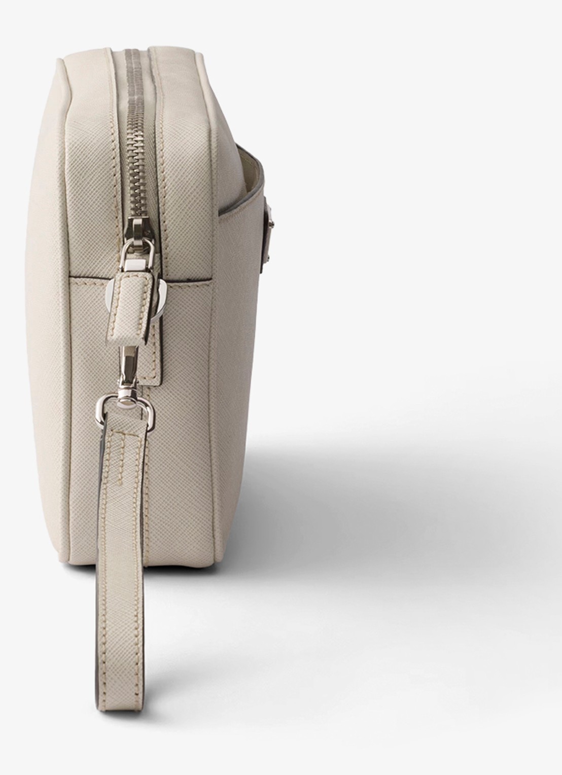 Prada Crossbodytas van kalfsleer - detail 4 gebroken wit