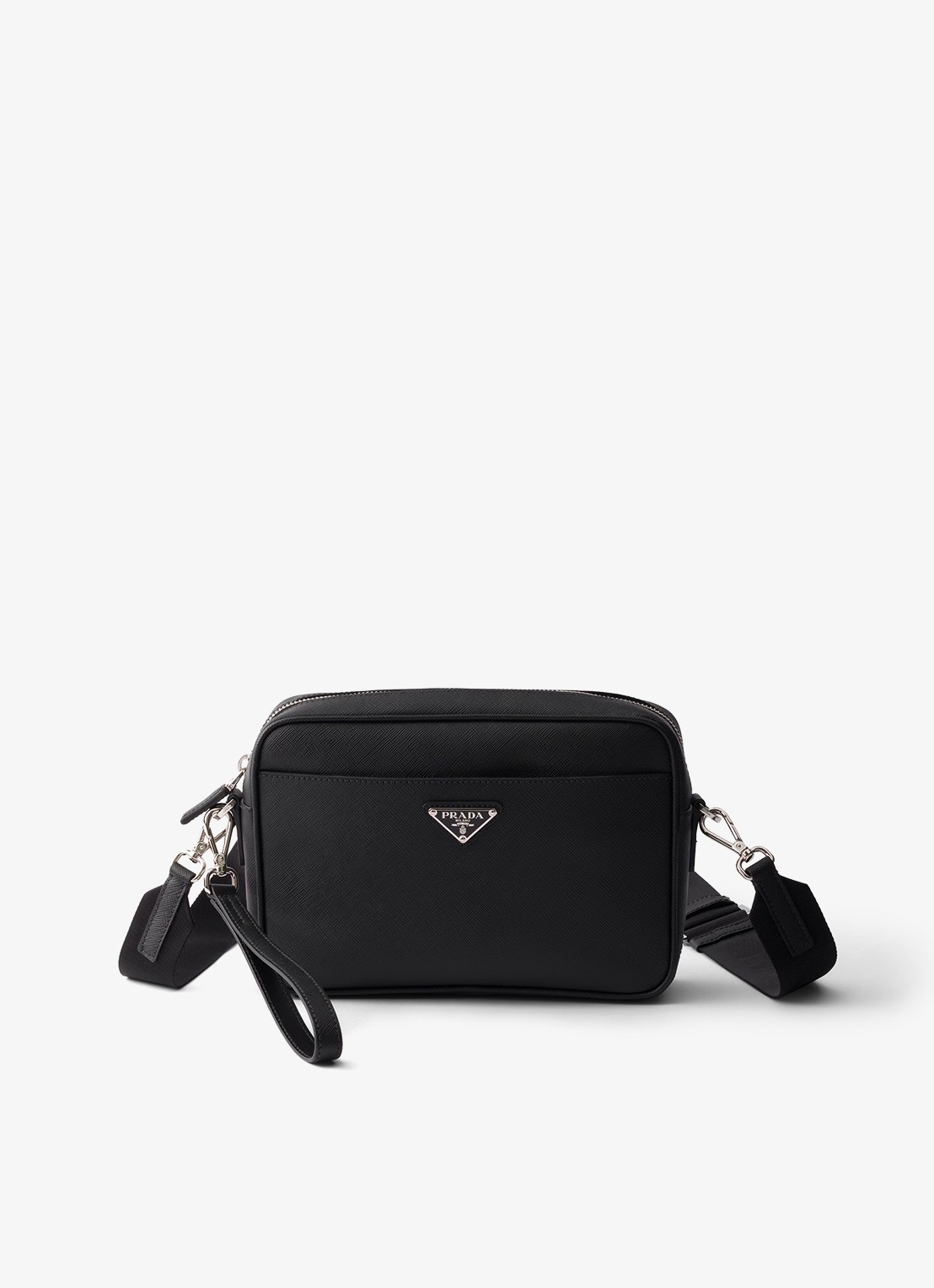 Prada Crossbodytas van kalfsleer - voorkant black