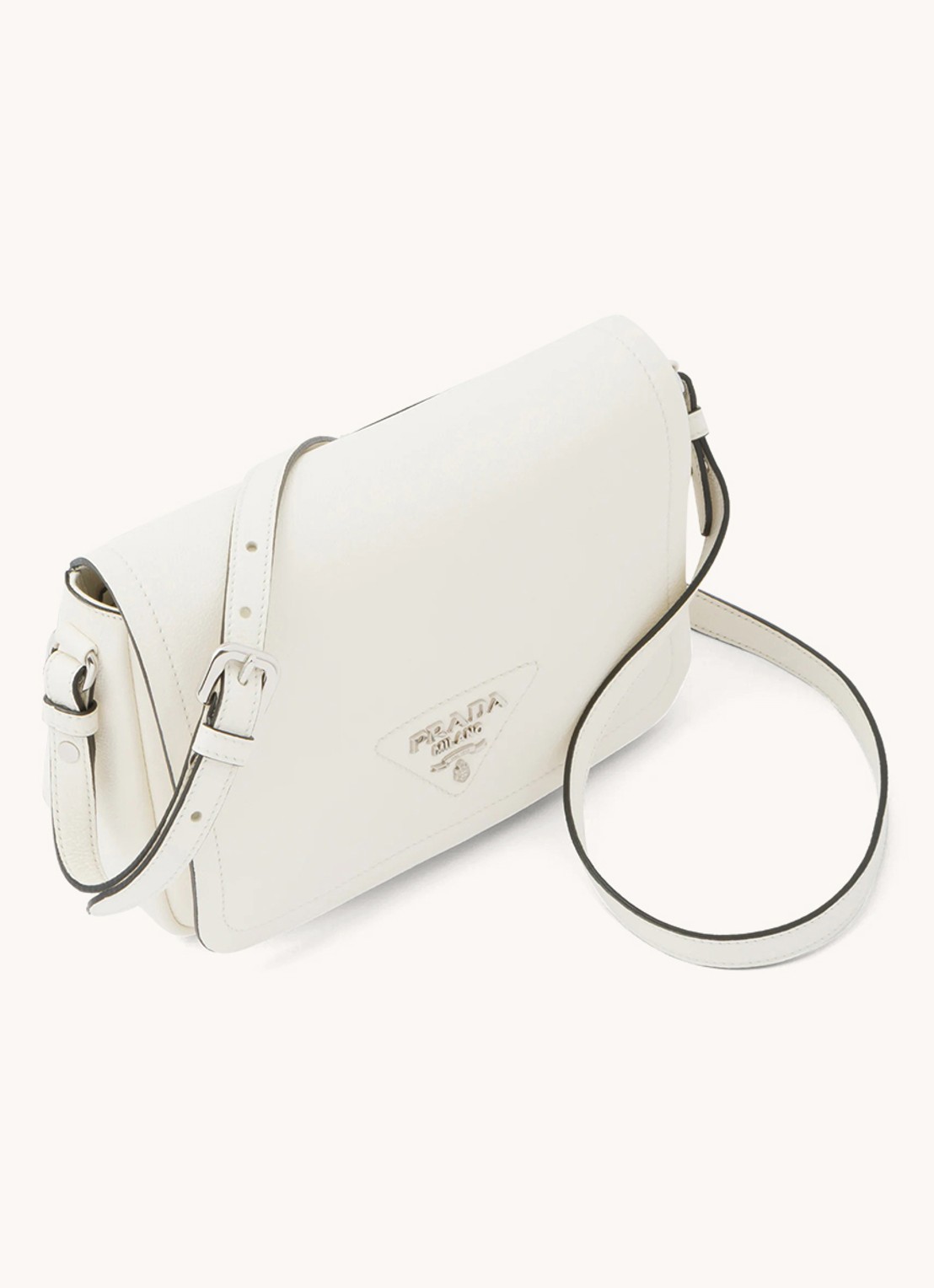 Prada Crossbodytas van leer - achterkant 5 wit