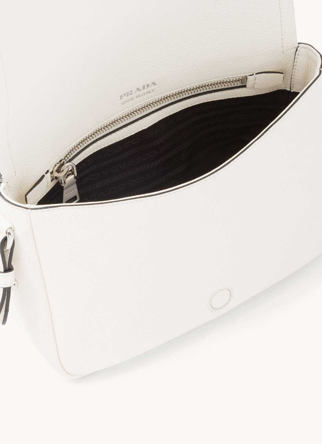 Prada Crossbodytas van leer - detail 2 wit