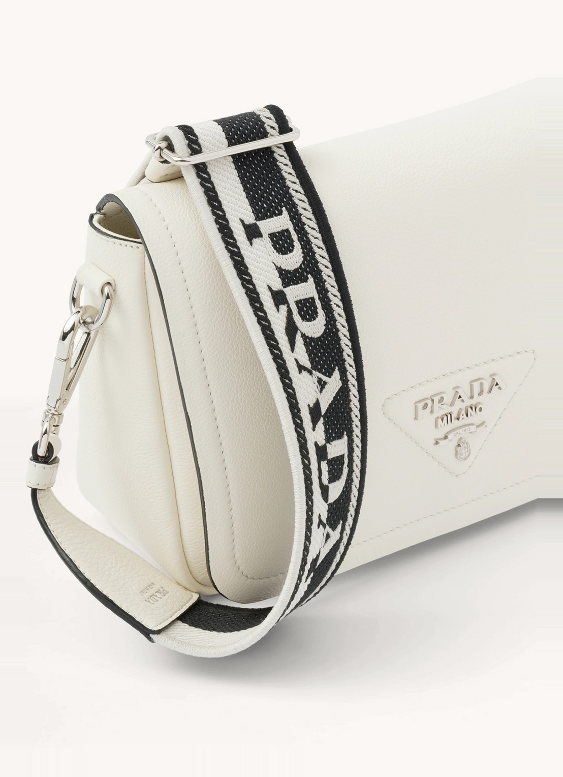 Prada Crossbodytas van leer - detail 3 wit