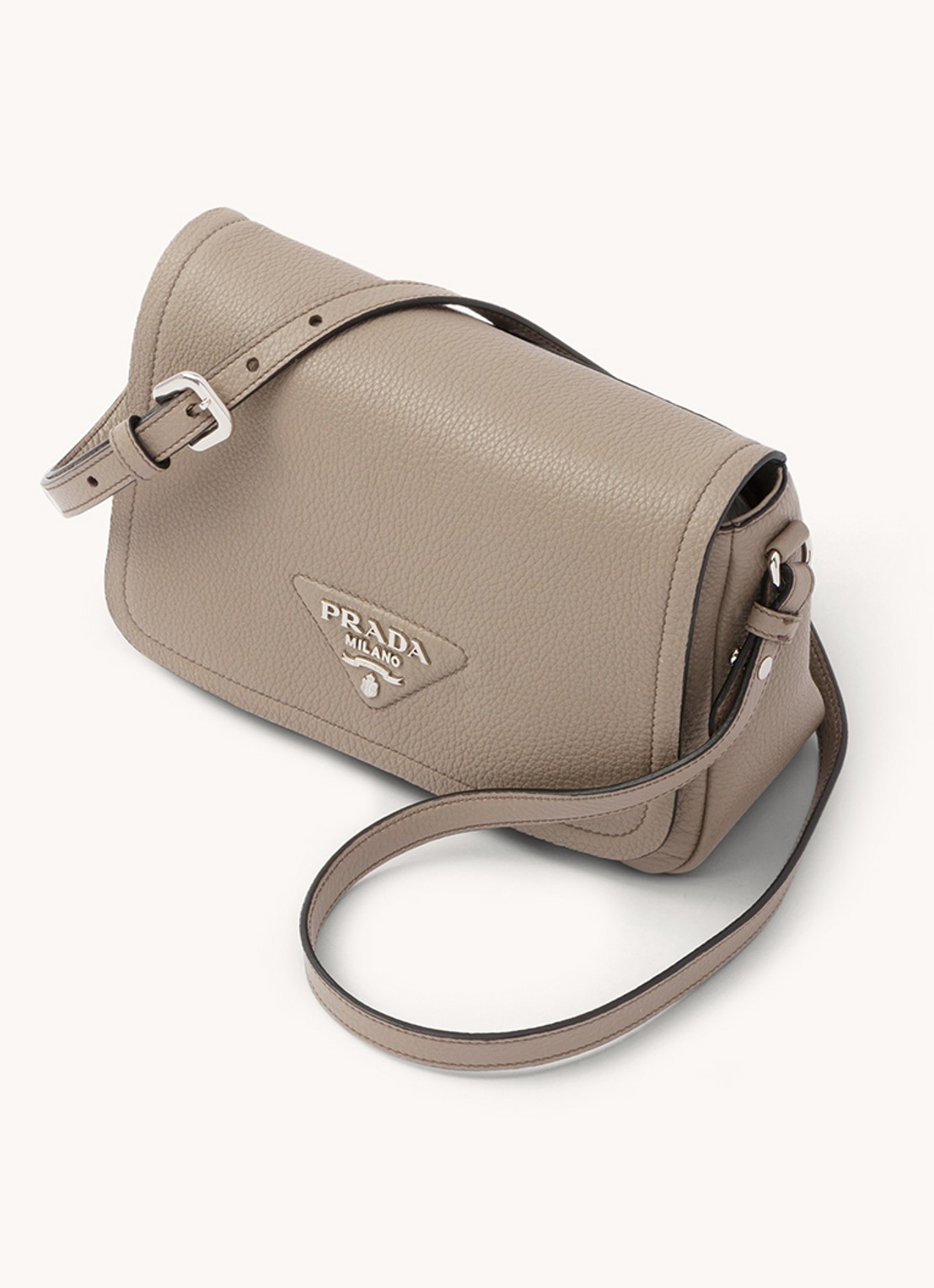 Prada Crossbodytas van leer - achterkant zand