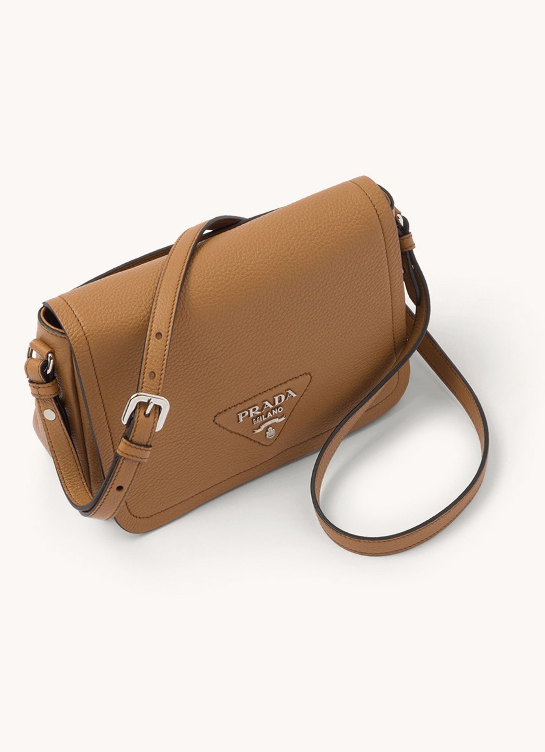 Prada Crossbodytas van leer - achterkant 7 bruin