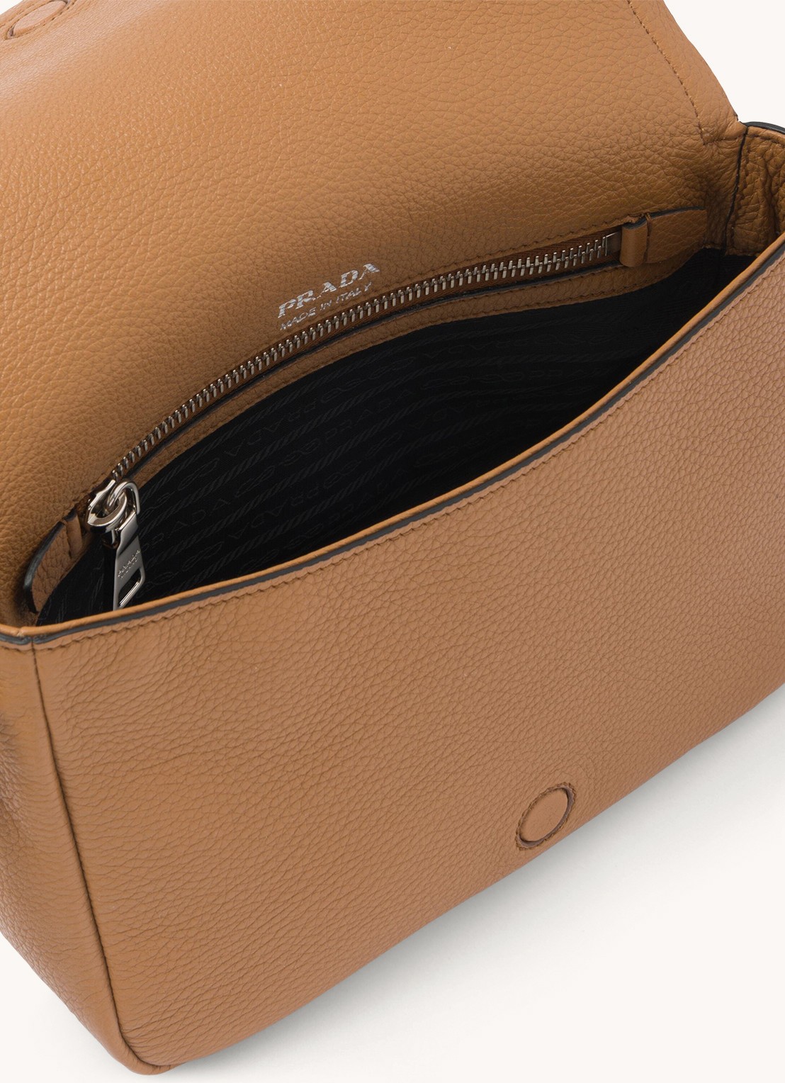 Prada Crossbodytas van leer - detail 4 bruin