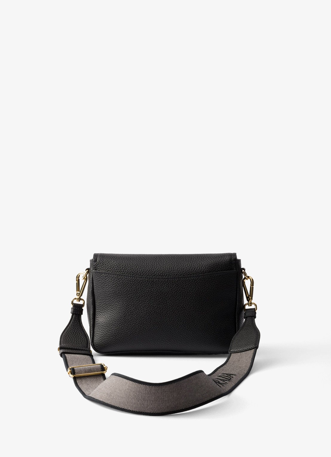 Prada Crossbodytas van leer - achterkant 4 diepzwart