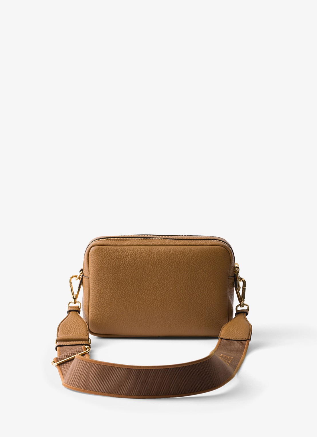 Prada Crossbodytas van leer - achterkant 3 camel