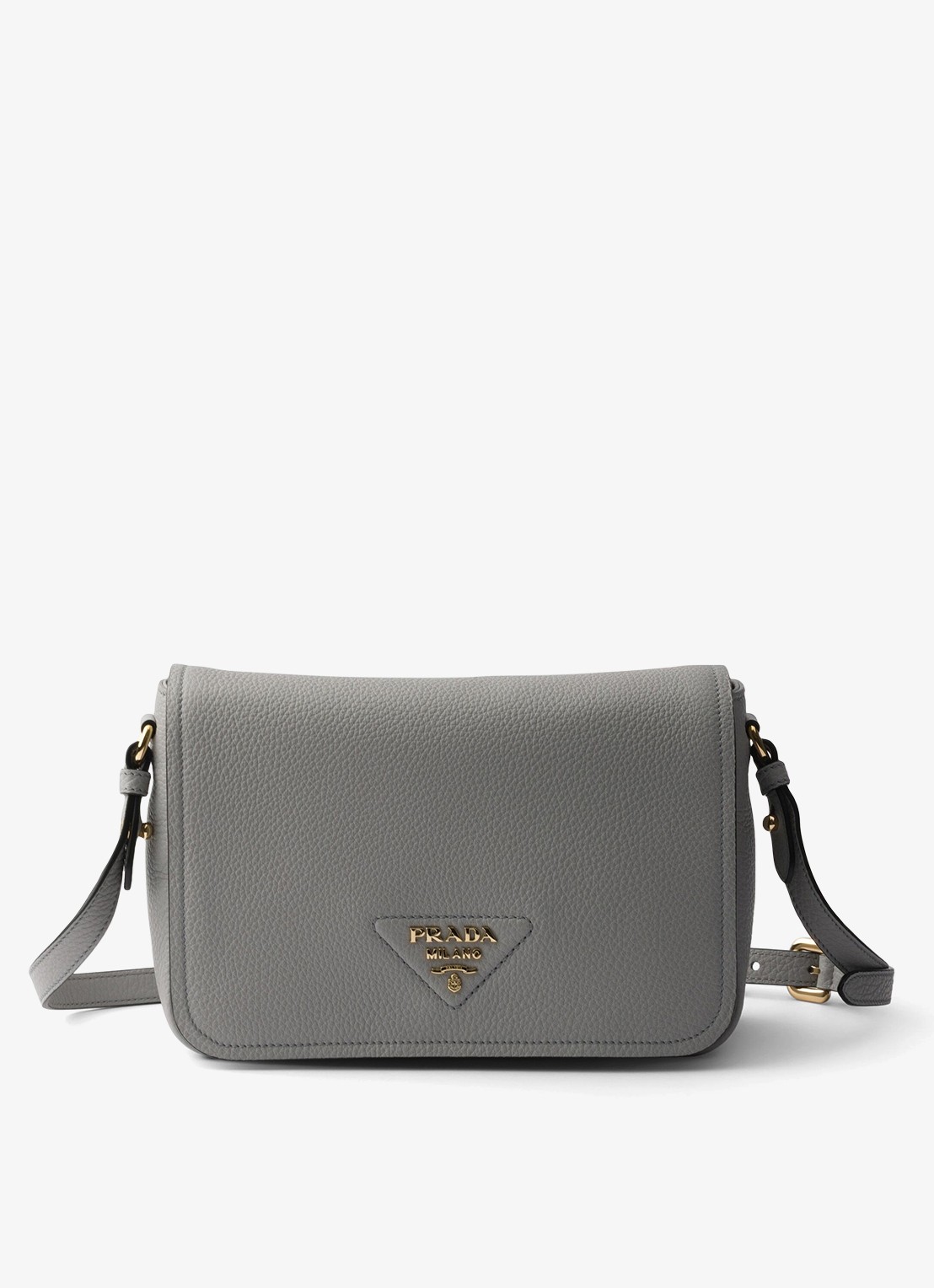 Prada Crossbodytas van leer - detail 4 grijs