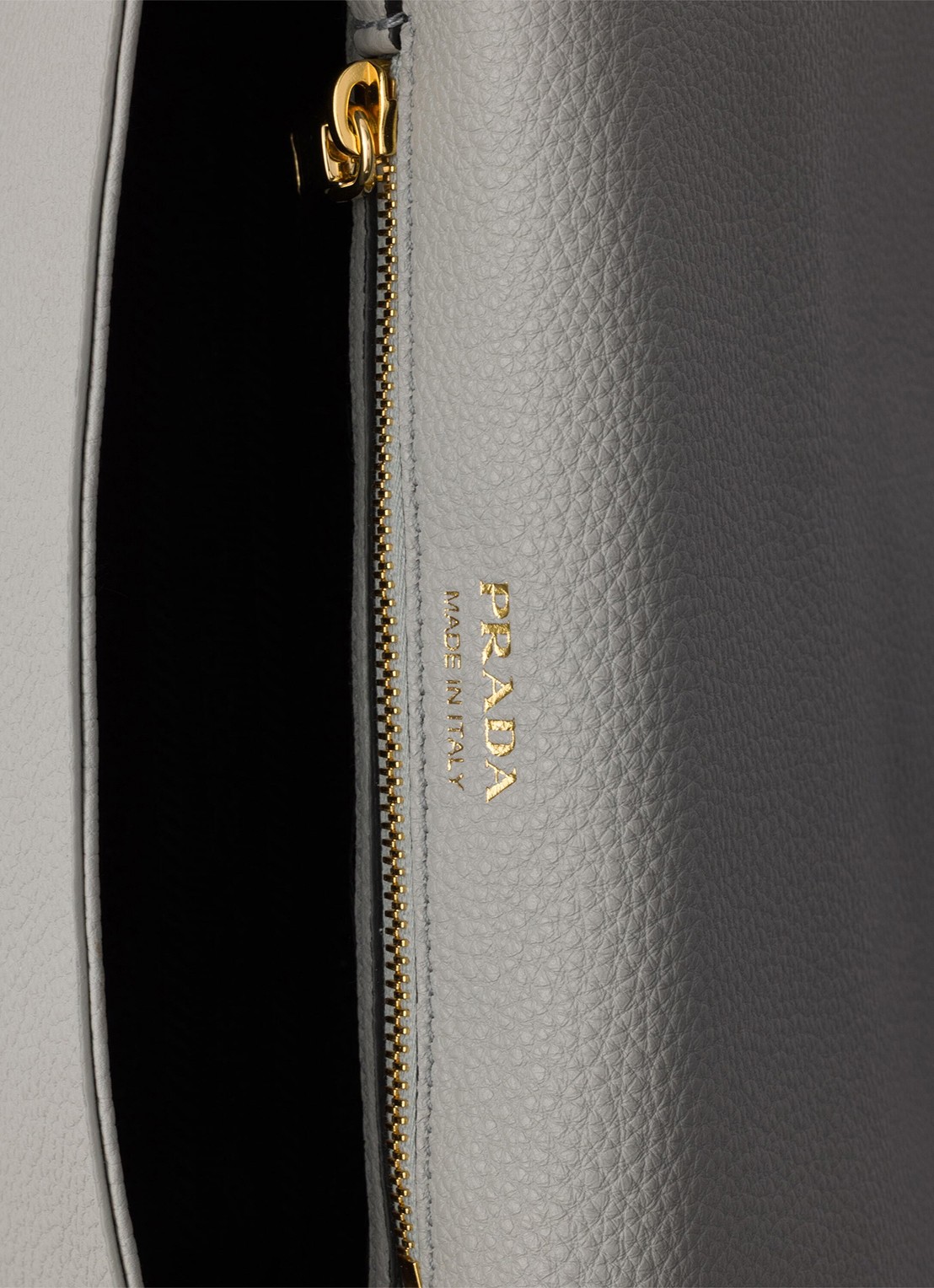 Prada Crossbodytas van leer - detail 5 grijs