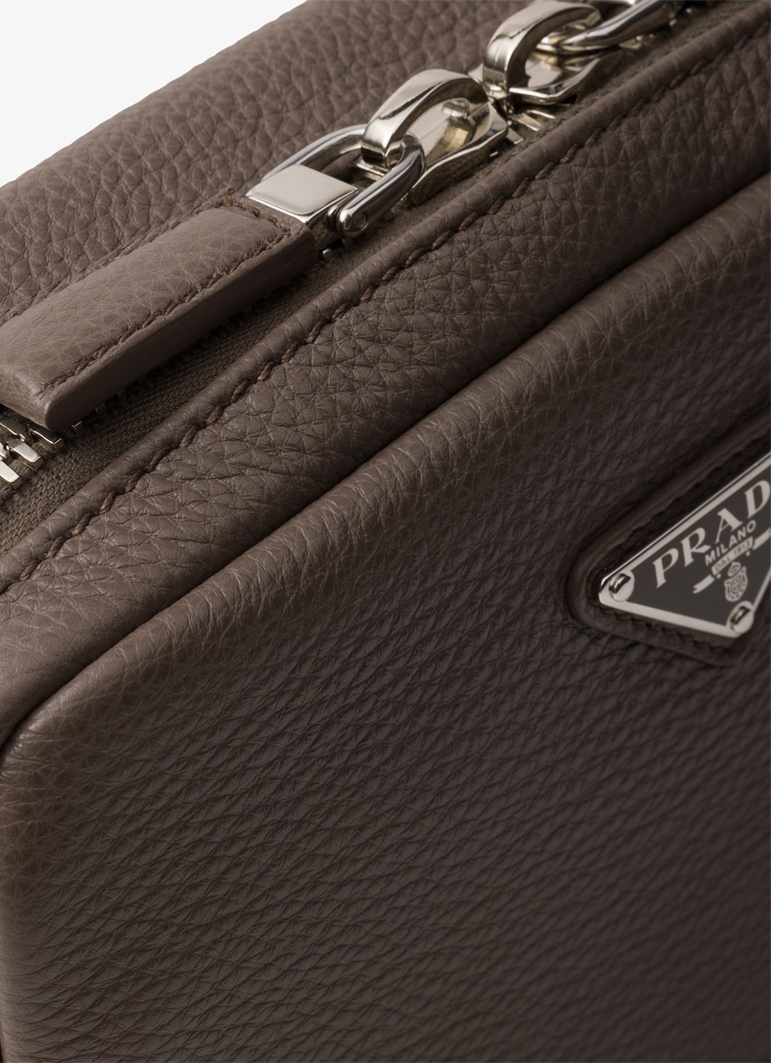 Prada Crossbodytas van leer - detail 6 taupe